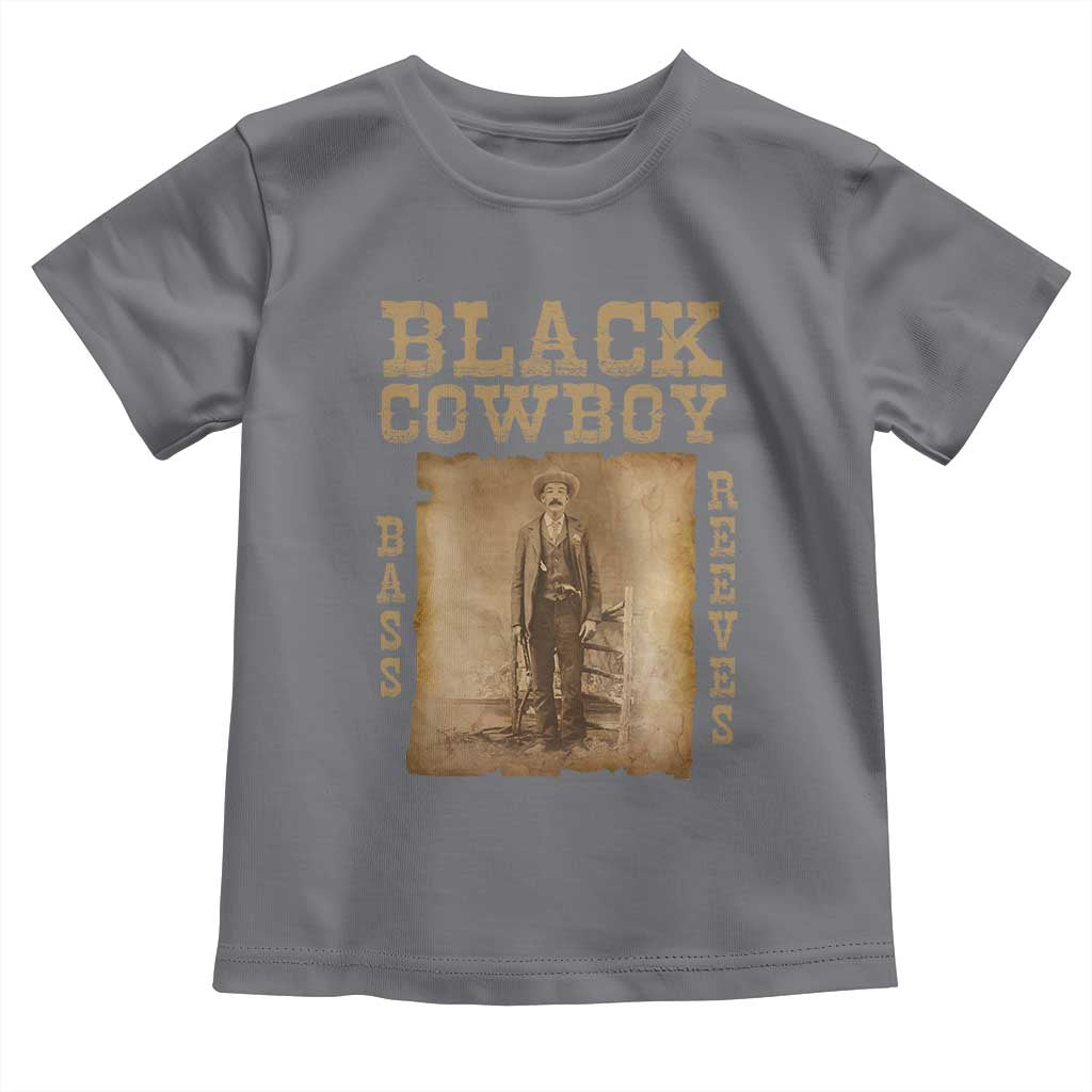 Bass Reeves Toddler T Shirt Black Cowboy Western Legend Vintage