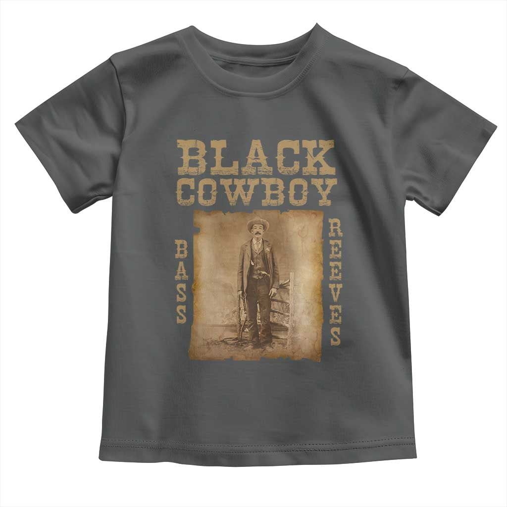 Bass Reeves Toddler T Shirt Black Cowboy Western Legend Vintage