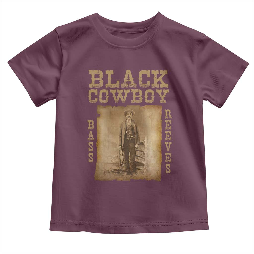 Bass Reeves Toddler T Shirt Black Cowboy Western Legend Vintage