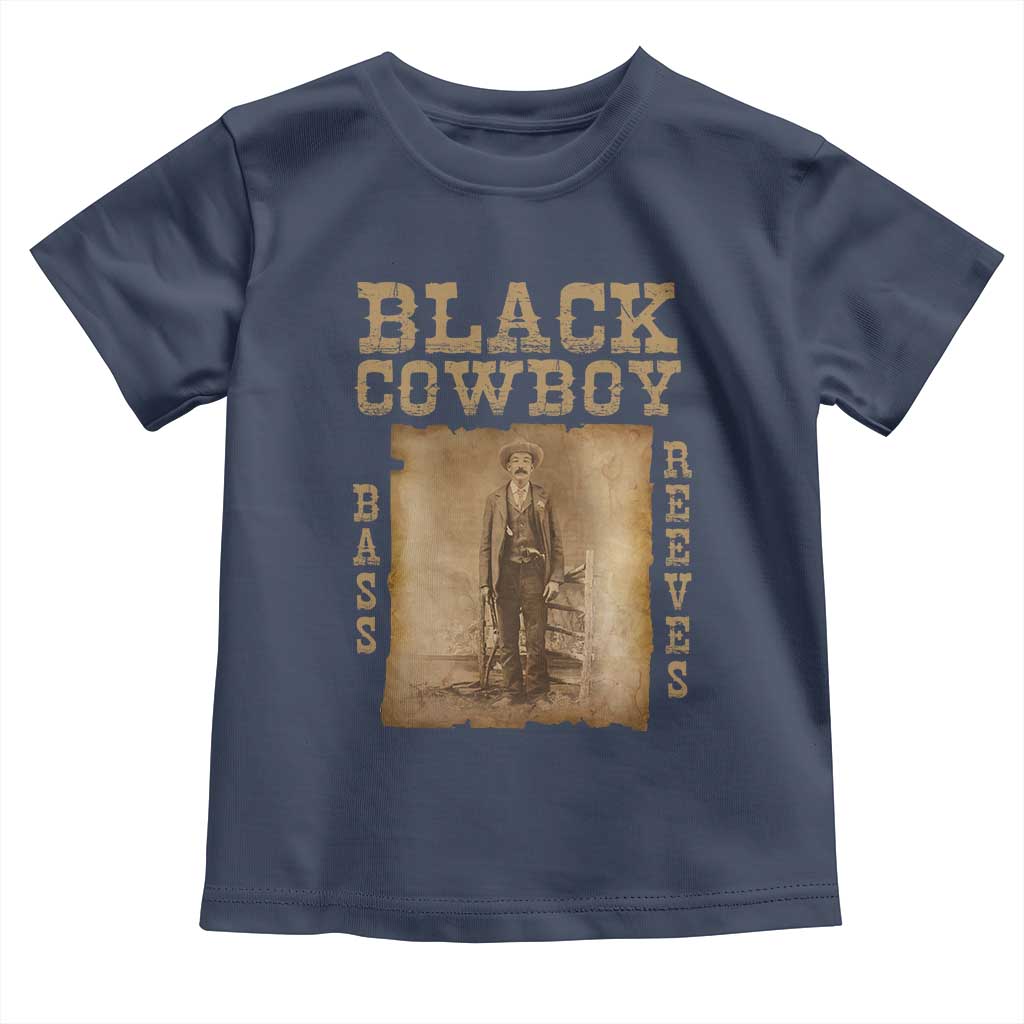 Bass Reeves Toddler T Shirt Black Cowboy Western Legend Vintage