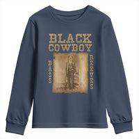 Bass Reeves Youth Sweatshirt Black Cowboy Western Legend Vintage