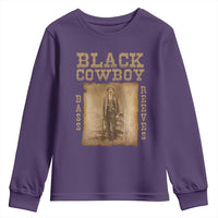 Bass Reeves Youth Sweatshirt Black Cowboy Western Legend Vintage