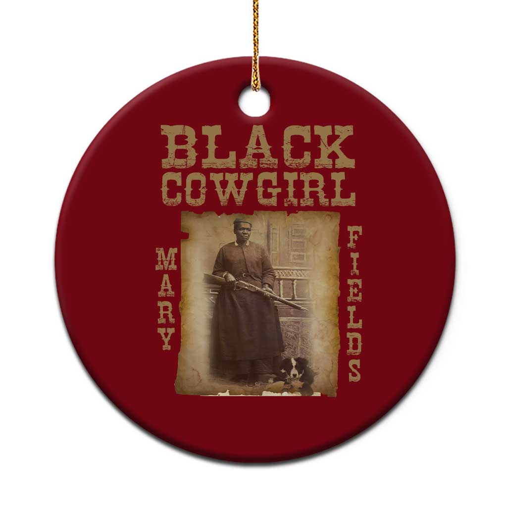 Mary Fields Ceramic Ornament Black Cowgirl Pioneer Western Legend Vintage - Wonder Print Shop