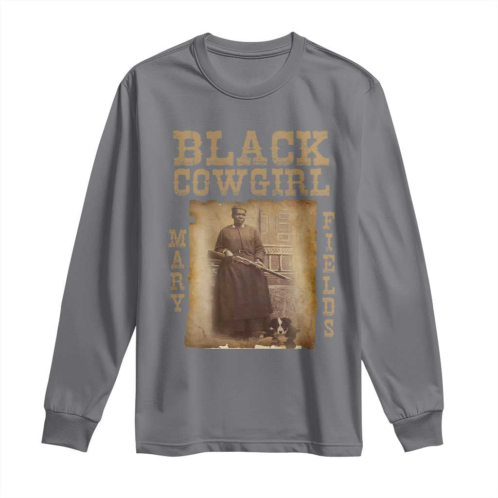 Mary Fields Long Sleeve Shirt Black Cowgirl Pioneer Western Legend Vintage