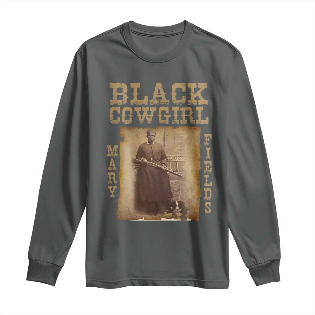 Mary Fields Long Sleeve Shirt Black Cowgirl Pioneer Western Legend Vintage