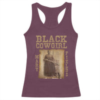 Mary Fields Racerback Tank Top Black Cowgirl Pioneer Western Legend Vintage