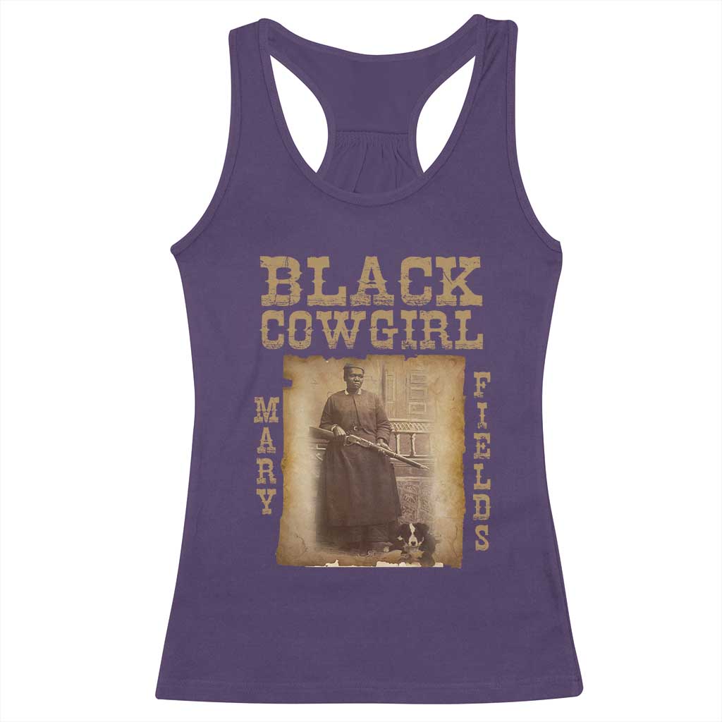 Mary Fields Racerback Tank Top Black Cowgirl Pioneer Western Legend Vintage