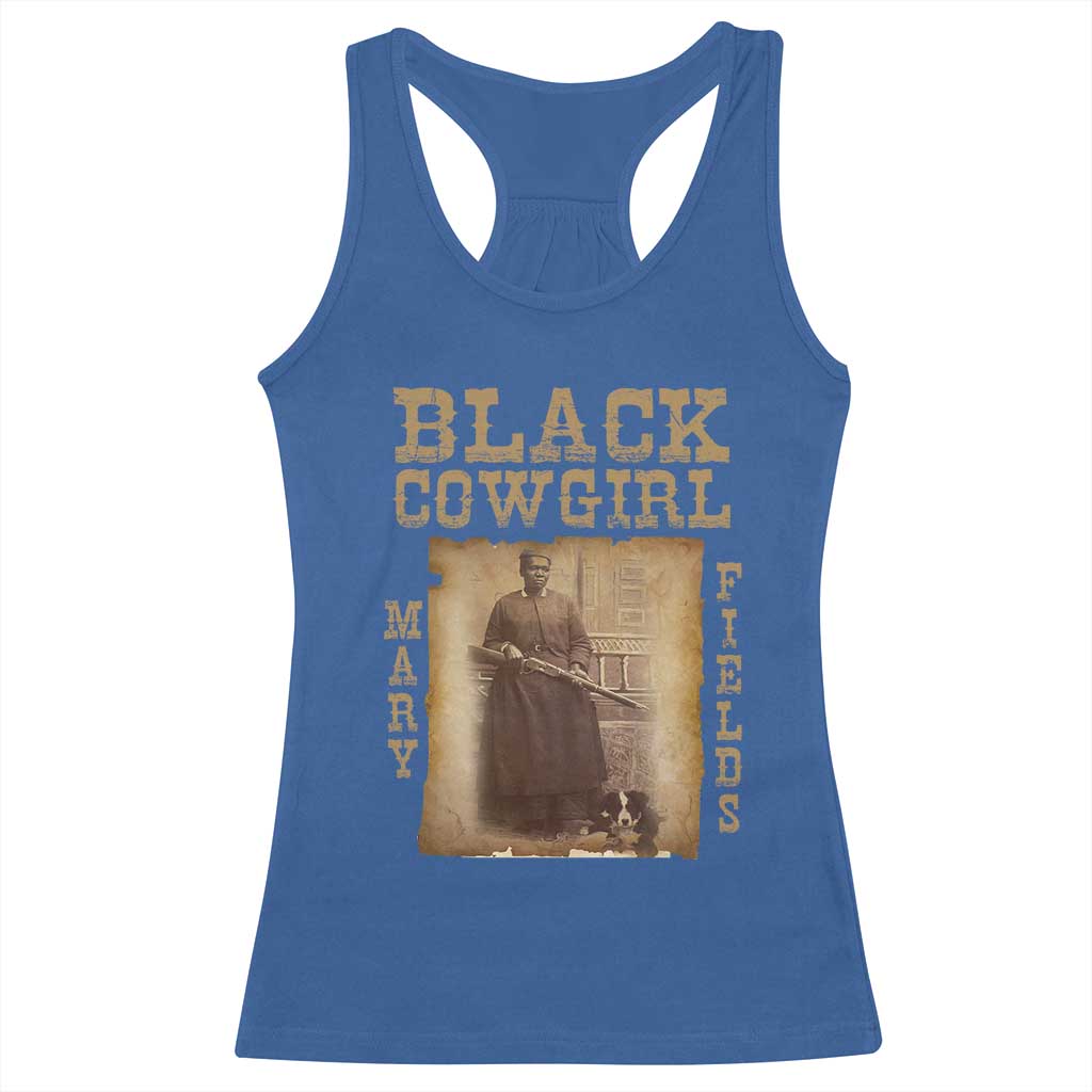 Mary Fields Racerback Tank Top Black Cowgirl Pioneer Western Legend Vintage