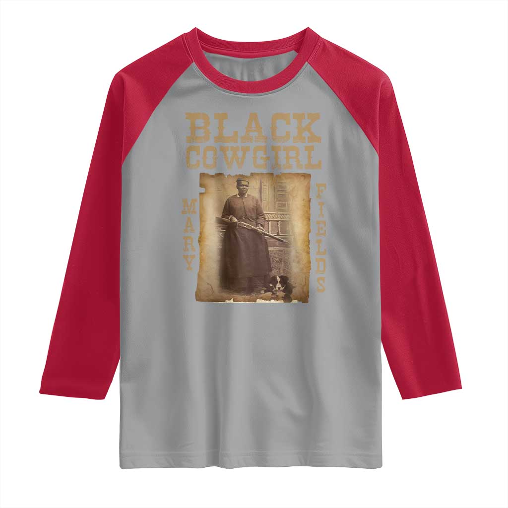 Mary Fields Raglan Shirt Black Cowgirl Pioneer Western Legend Vintage