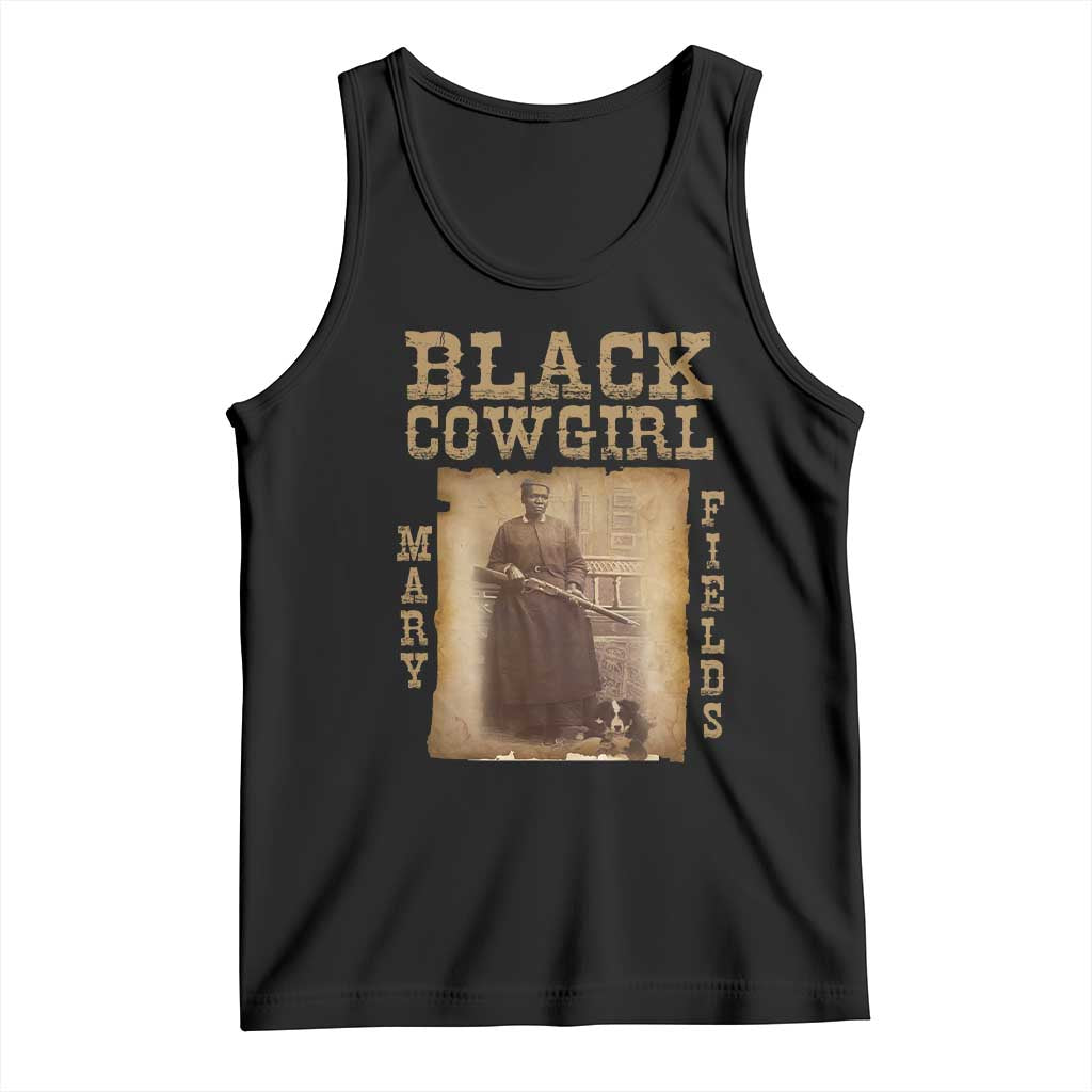 Mary Fields Tank Top Black Cowgirl Pioneer Western Legend Vintage