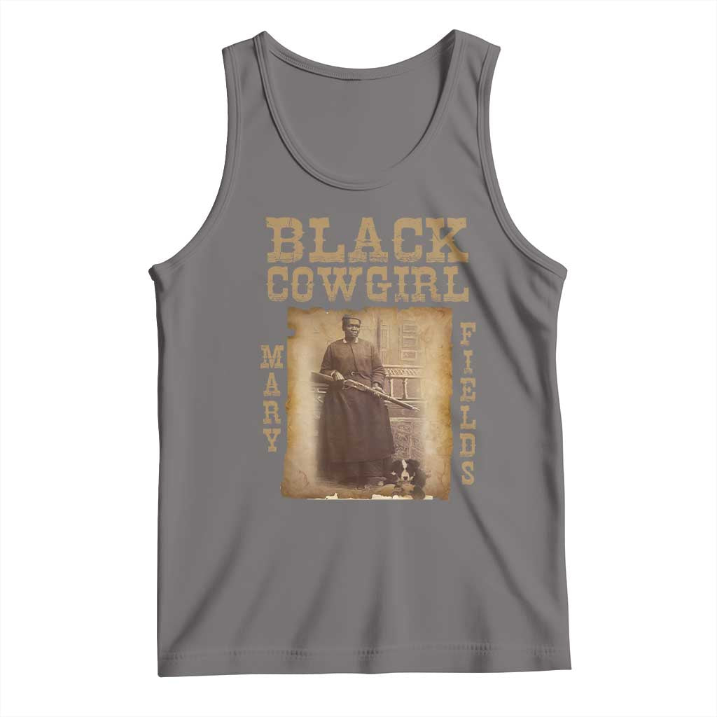 Mary Fields Tank Top Black Cowgirl Pioneer Western Legend Vintage