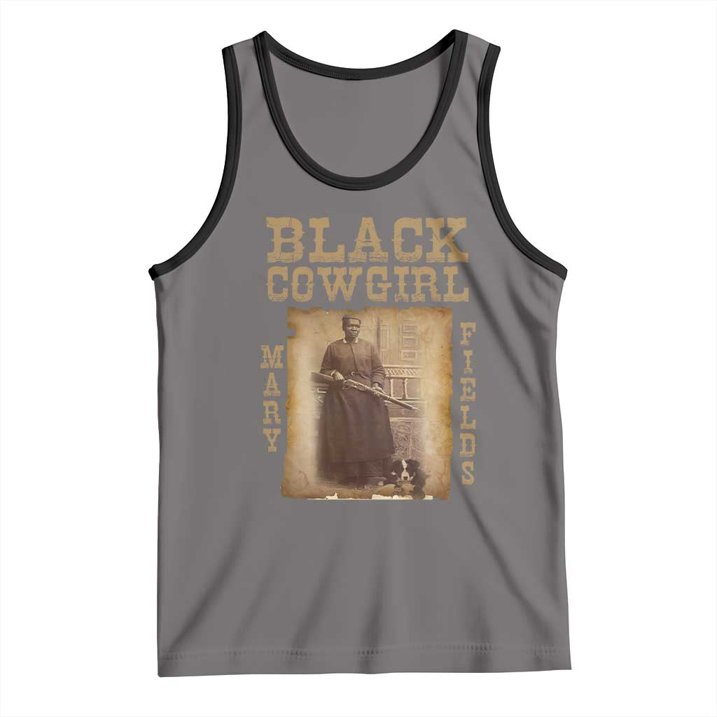 Mary Fields Tank Top Black Cowgirl Pioneer Western Legend Vintage