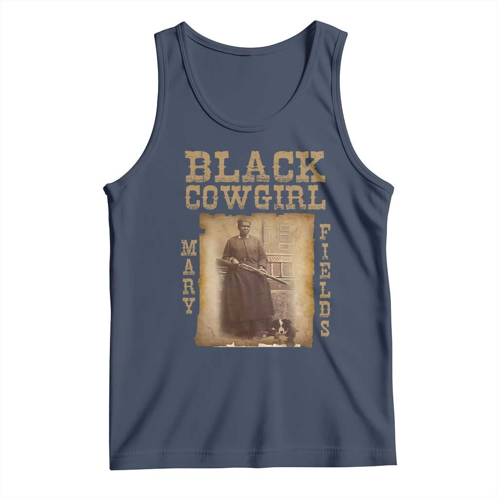 Mary Fields Tank Top Black Cowgirl Pioneer Western Legend Vintage