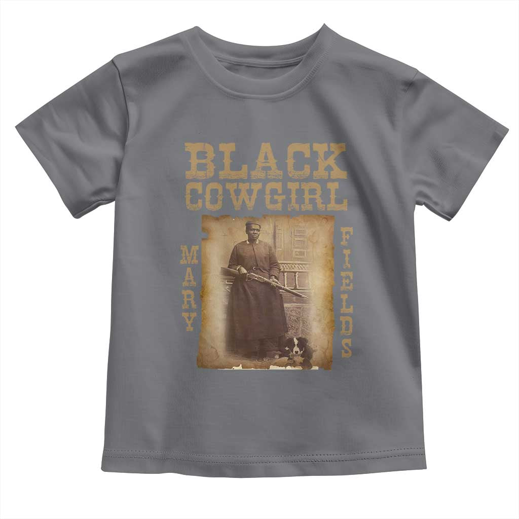 Mary Fields Toddler T Shirt Black Cowgirl Pioneer Western Legend Vintage