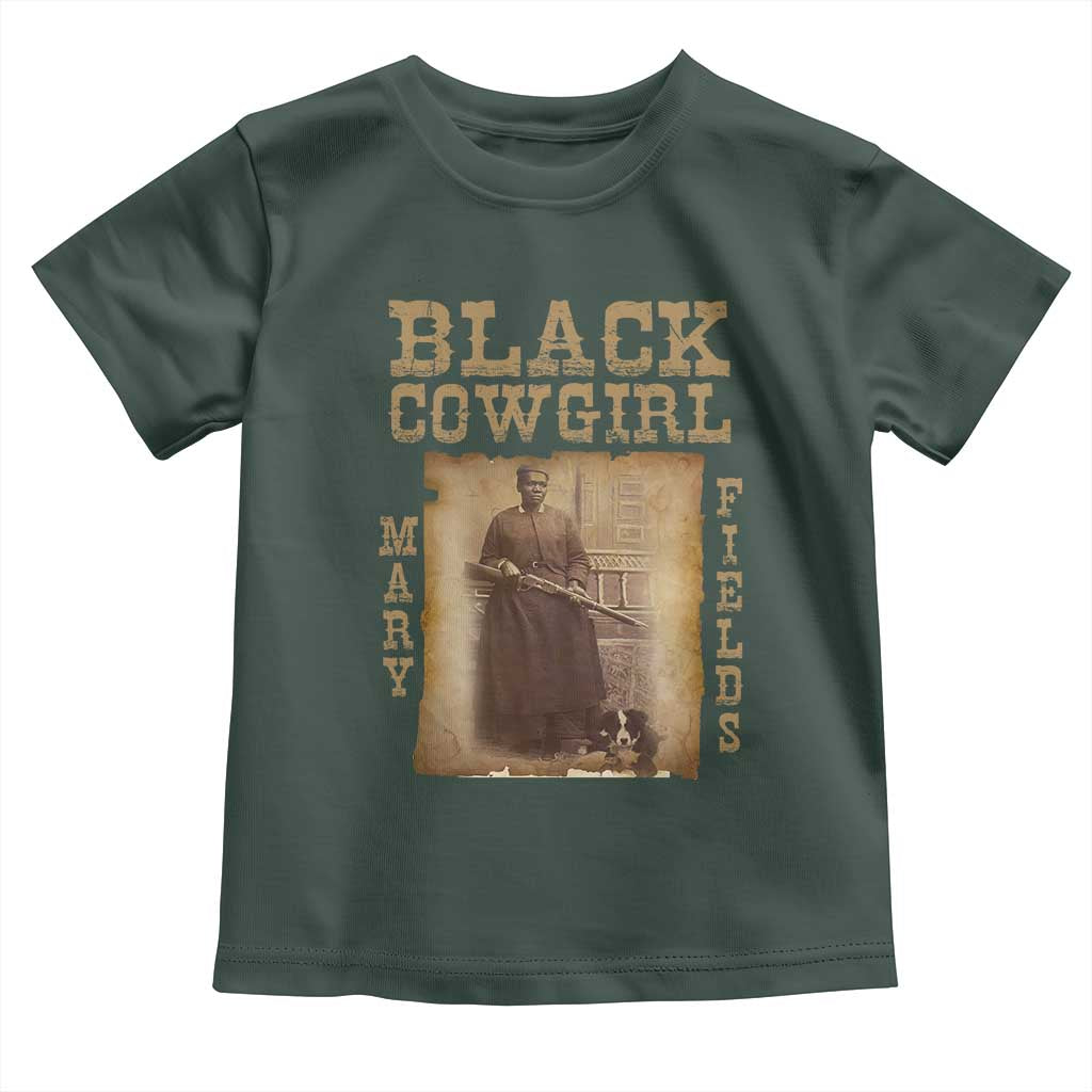 Mary Fields Toddler T Shirt Black Cowgirl Pioneer Western Legend Vintage