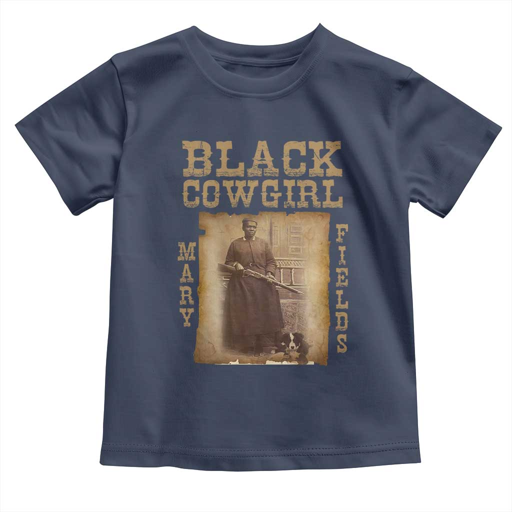 Mary Fields Toddler T Shirt Black Cowgirl Pioneer Western Legend Vintage