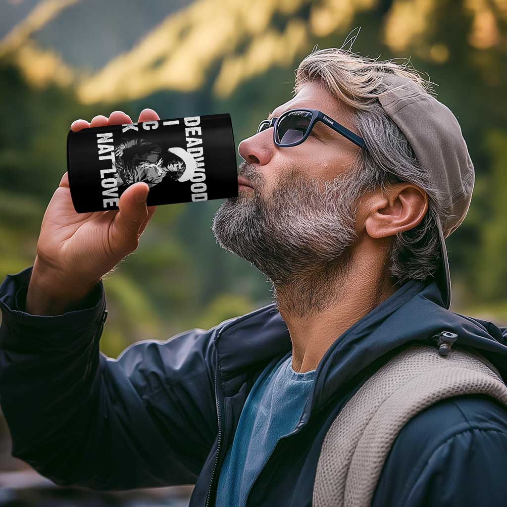 Nat Love 4 in 1 Can Cooler Tumbler Deadwood Dick Black Cowboy Western Legend Vintage