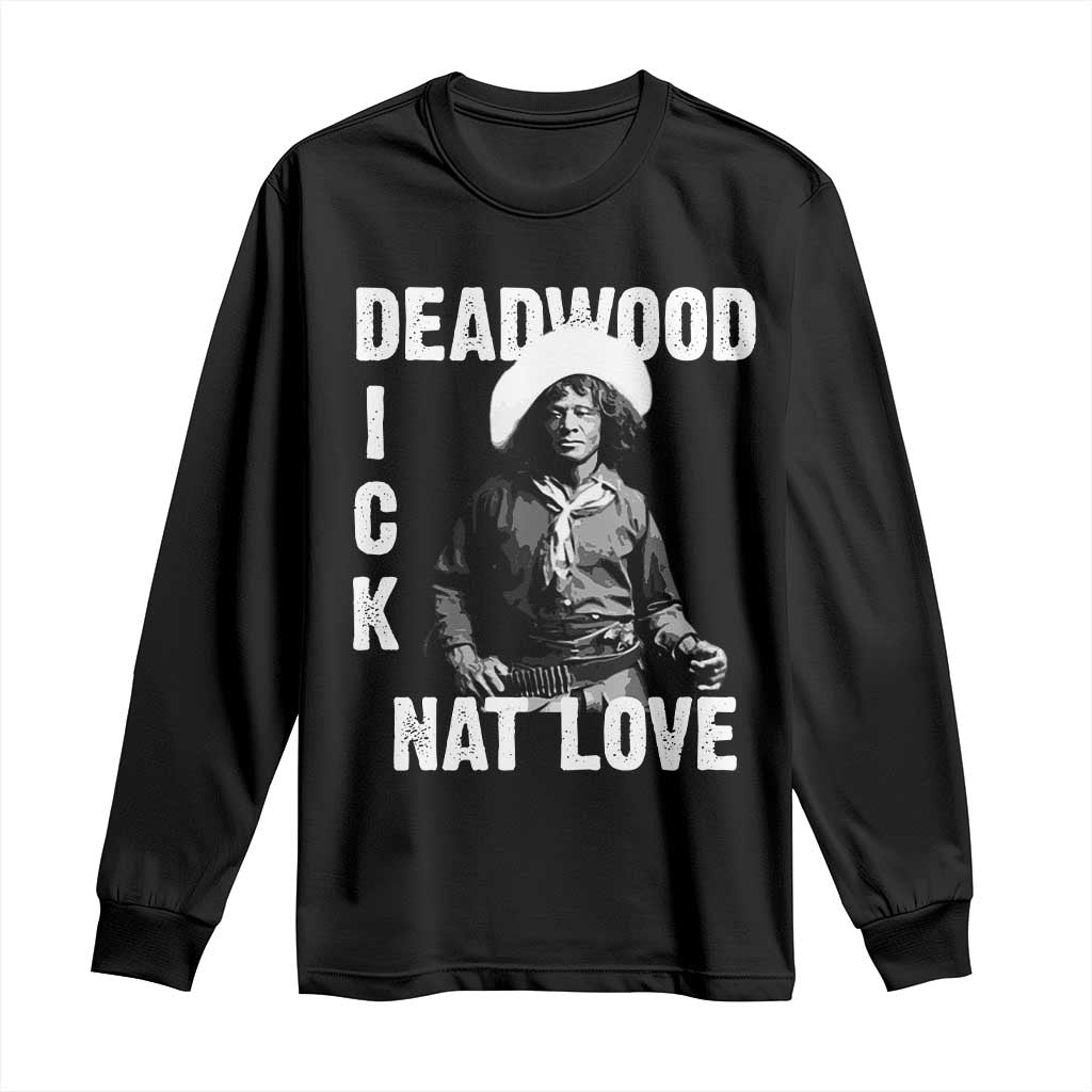Nat Love Long Sleeve Shirt Deadwood Dick Black Cowboy Western Legend Vintage