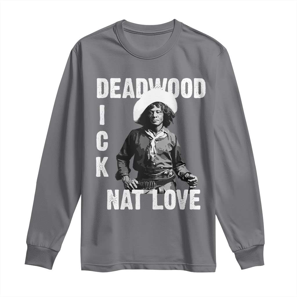 Nat Love Long Sleeve Shirt Deadwood Dick Black Cowboy Western Legend Vintage