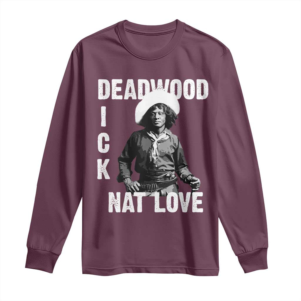 Nat Love Long Sleeve Shirt Deadwood Dick Black Cowboy Western Legend Vintage