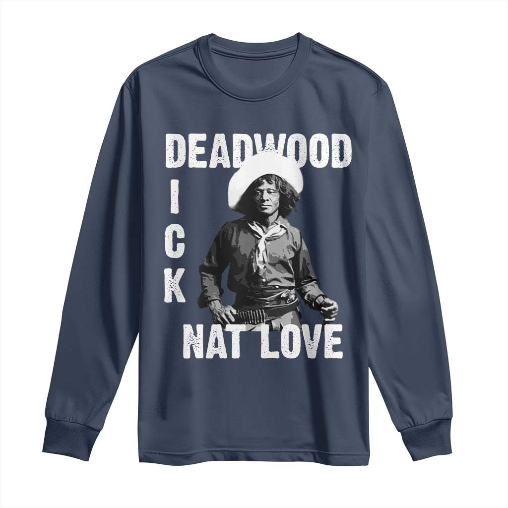 Nat Love Long Sleeve Shirt Deadwood Dick Black Cowboy Western Legend Vintage