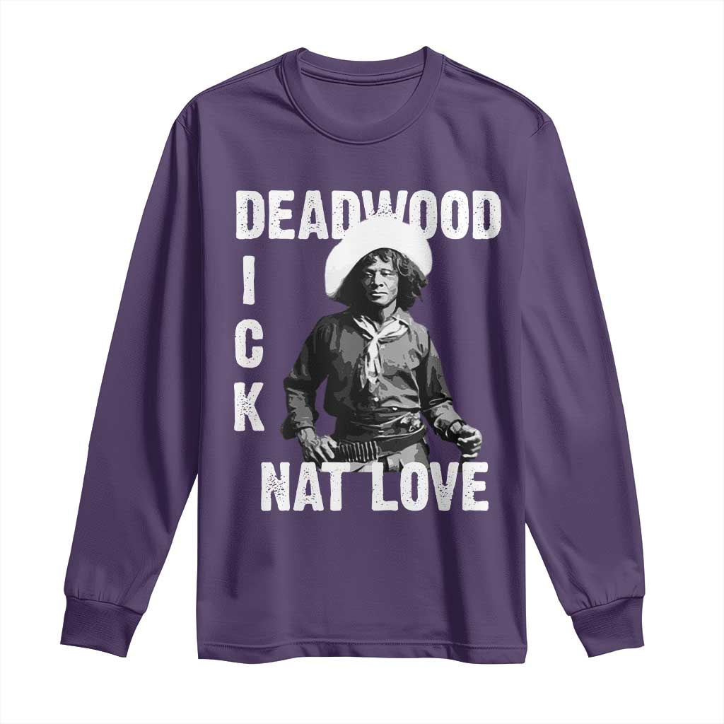Nat Love Long Sleeve Shirt Deadwood Dick Black Cowboy Western Legend Vintage