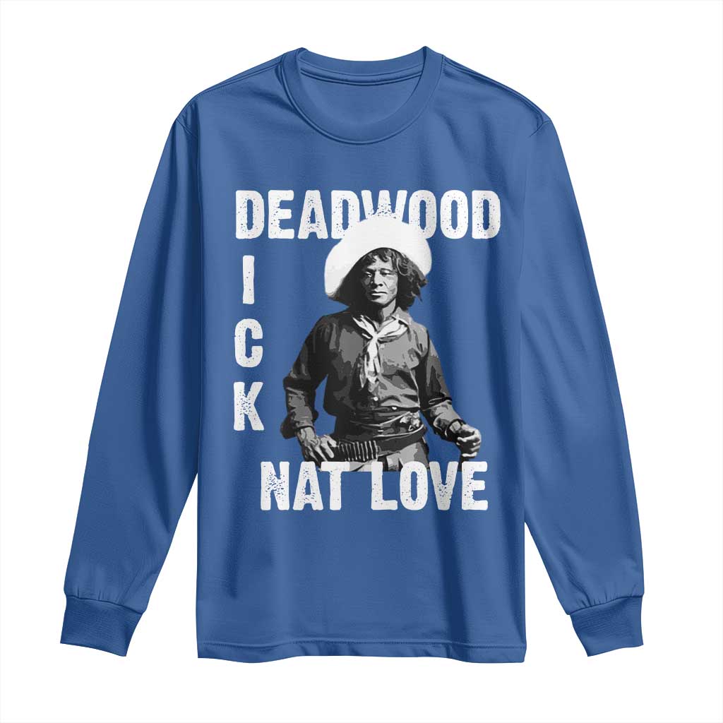 Nat Love Long Sleeve Shirt Deadwood Dick Black Cowboy Western Legend Vintage