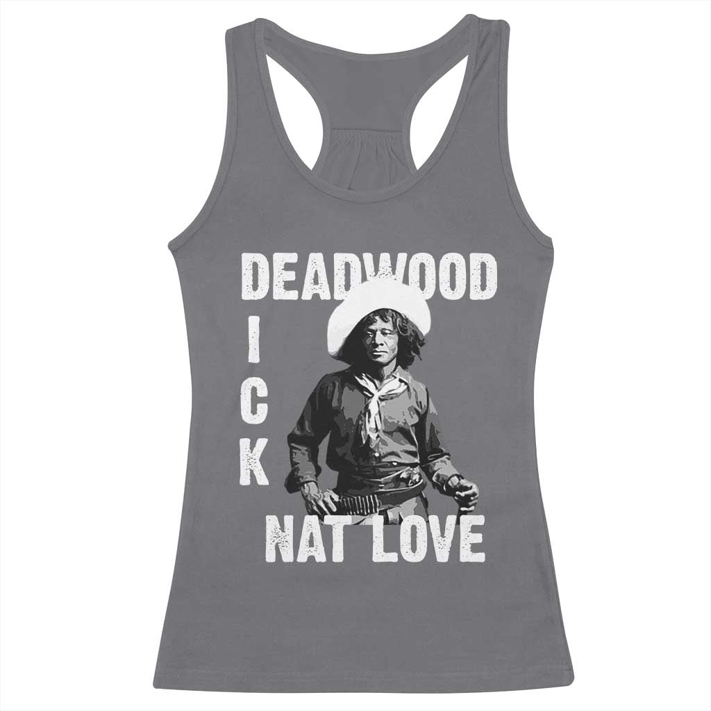 Nat Love Racerback Tank Top Deadwood Dick Black Cowboy Western Legend Vintage