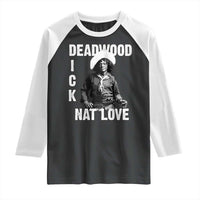Nat Love Raglan Shirt Deadwood Dick Black Cowboy Western Legend Vintage