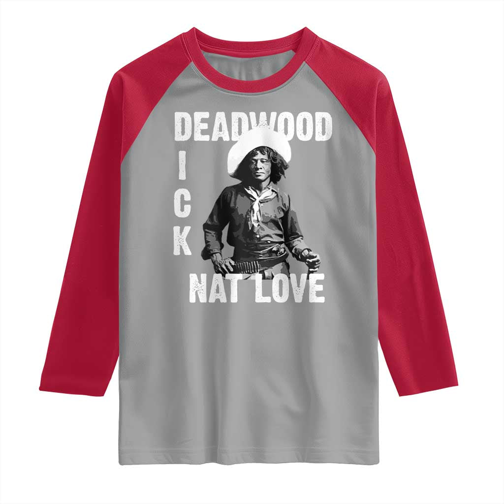 Nat Love Raglan Shirt Deadwood Dick Black Cowboy Western Legend Vintage