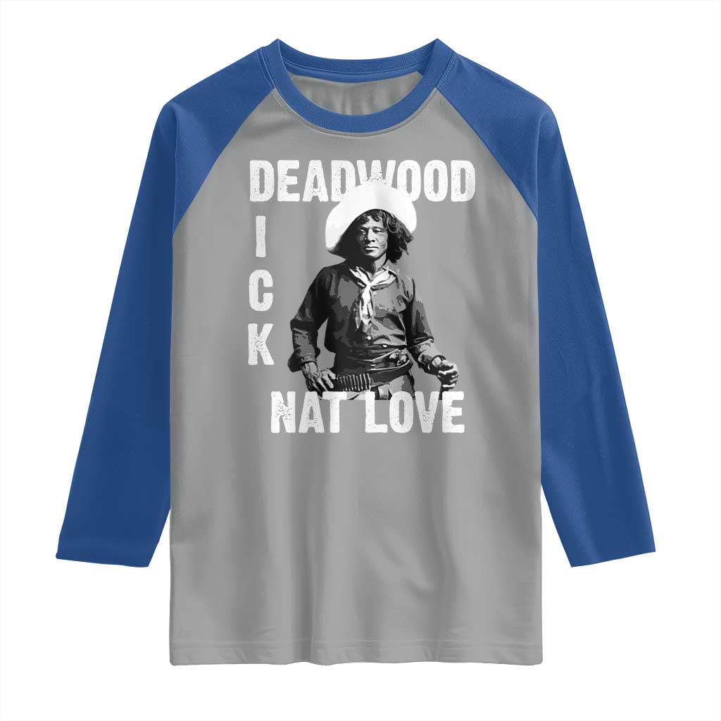 Nat Love Raglan Shirt Deadwood Dick Black Cowboy Western Legend Vintage