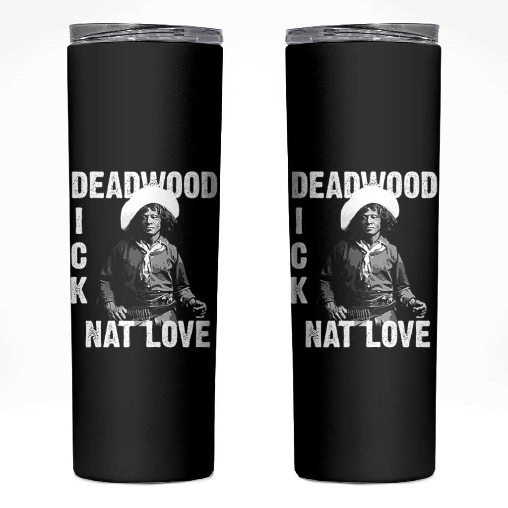 Nat Love Skinny Tumbler Deadwood Dick Black Cowboy Western Legend Vintage
