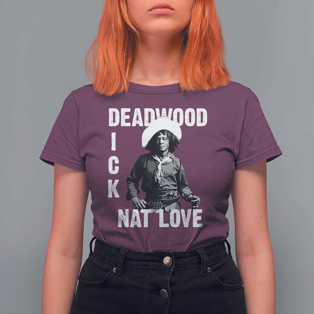 Nat Love T Shirt For Women Deadwood Dick Black Cowboy Western Legend Vintage