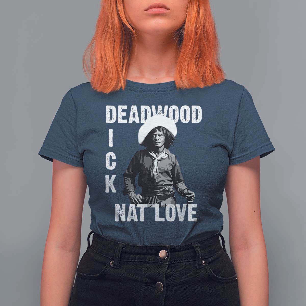 Nat Love T Shirt For Women Deadwood Dick Black Cowboy Western Legend Vintage
