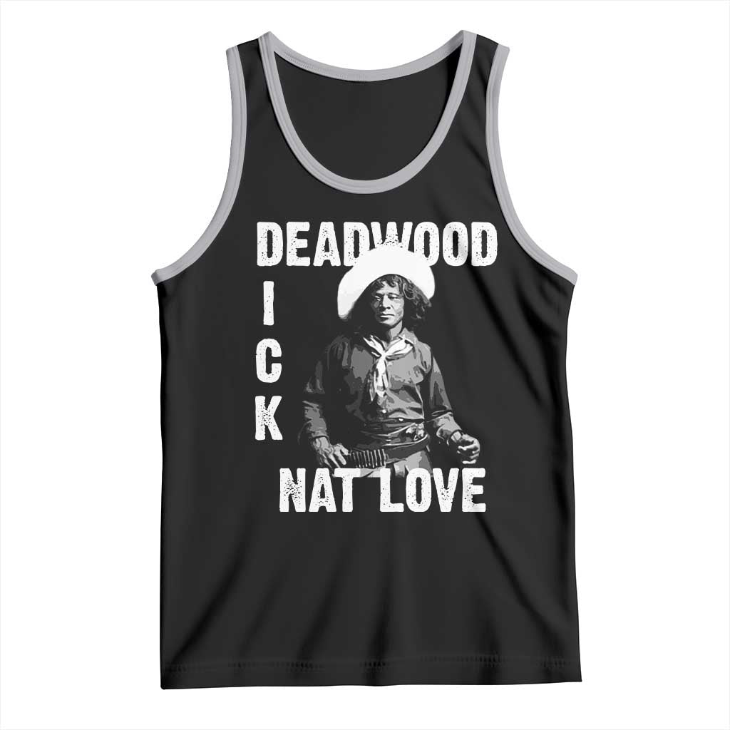 Nat Love Tank Top Deadwood Dick Black Cowboy Western Legend Vintage