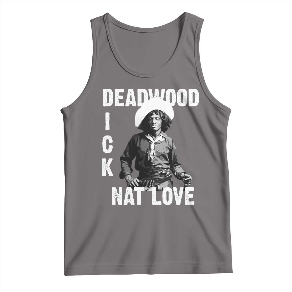 Nat Love Tank Top Deadwood Dick Black Cowboy Western Legend Vintage