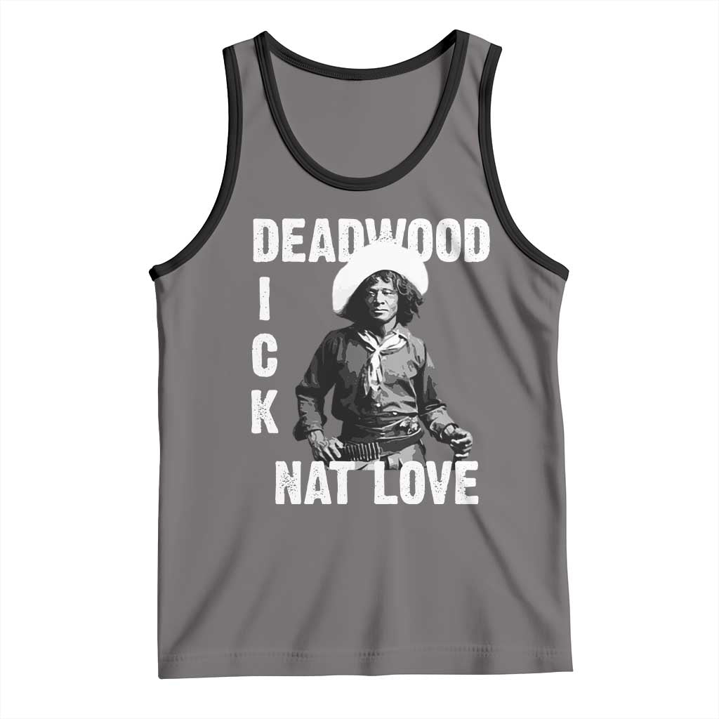 Nat Love Tank Top Deadwood Dick Black Cowboy Western Legend Vintage