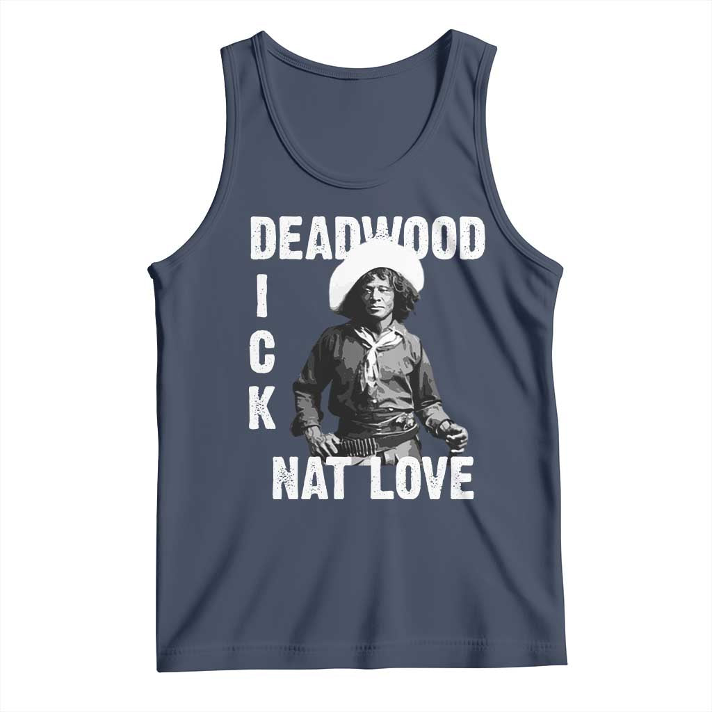 Nat Love Tank Top Deadwood Dick Black Cowboy Western Legend Vintage