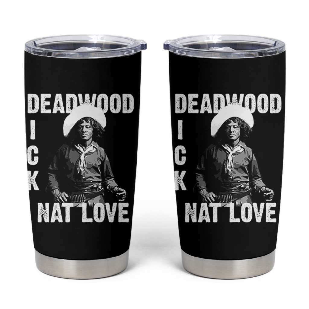 Nat Love Tumbler Cup Deadwood Dick Black Cowboy Western Legend Vintage
