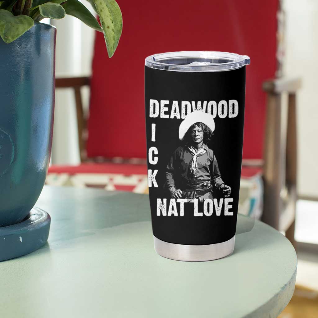 Nat Love Tumbler Cup Deadwood Dick Black Cowboy Western Legend Vintage