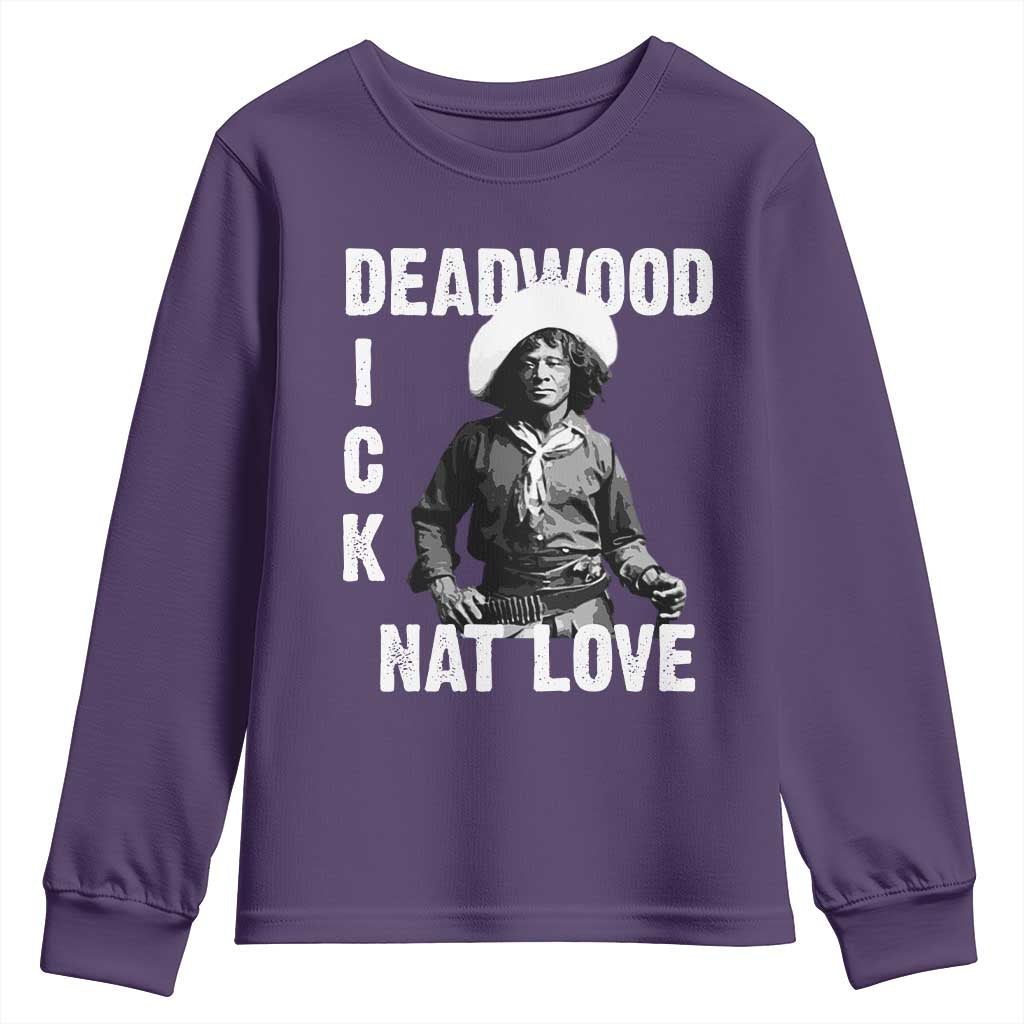 Nat Love Youth Sweatshirt Deadwood Dick Black Cowboy Western Legend Vintage