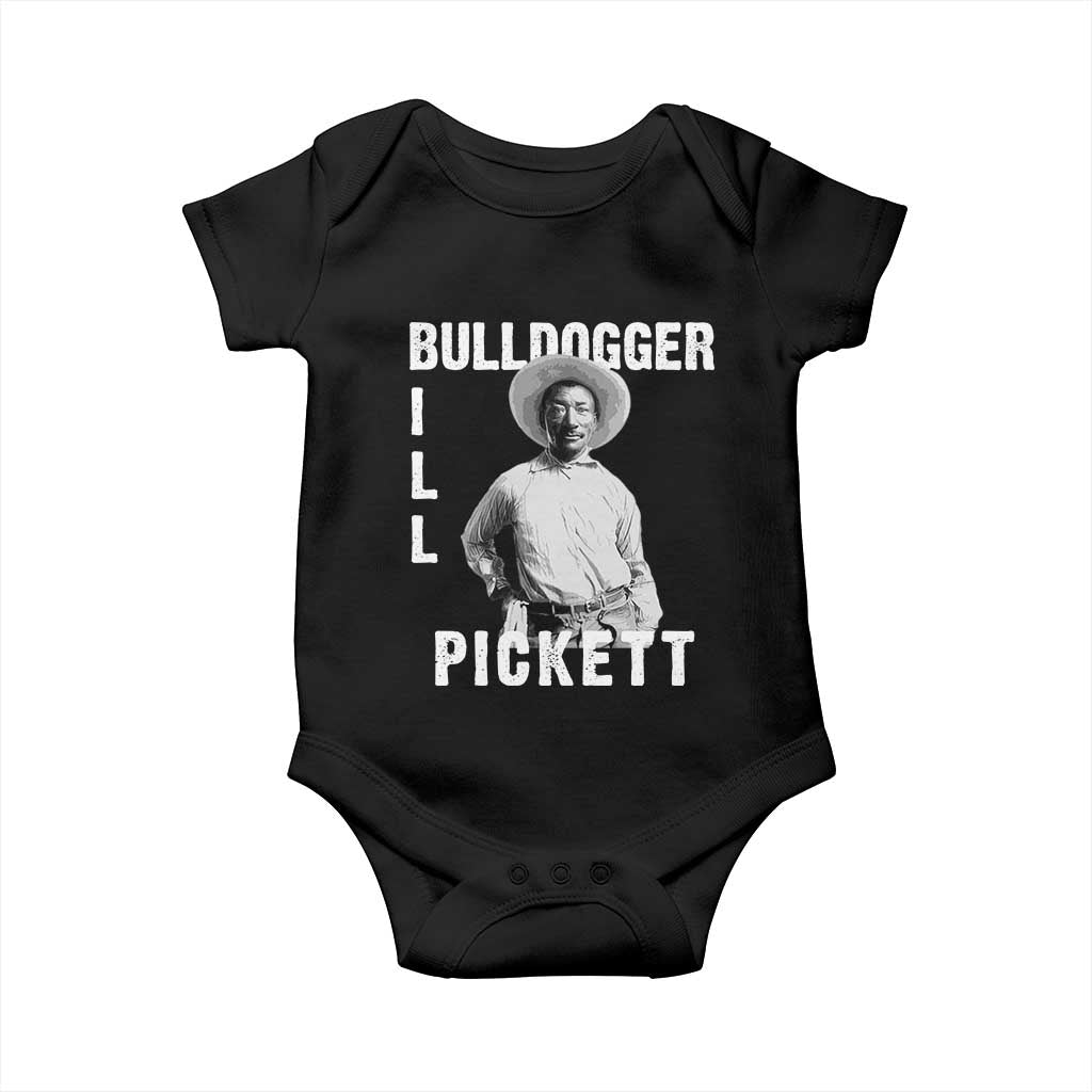 Bill Pickett Baby Onesie Bulldogger Black Cowboy Western Legend Vintage