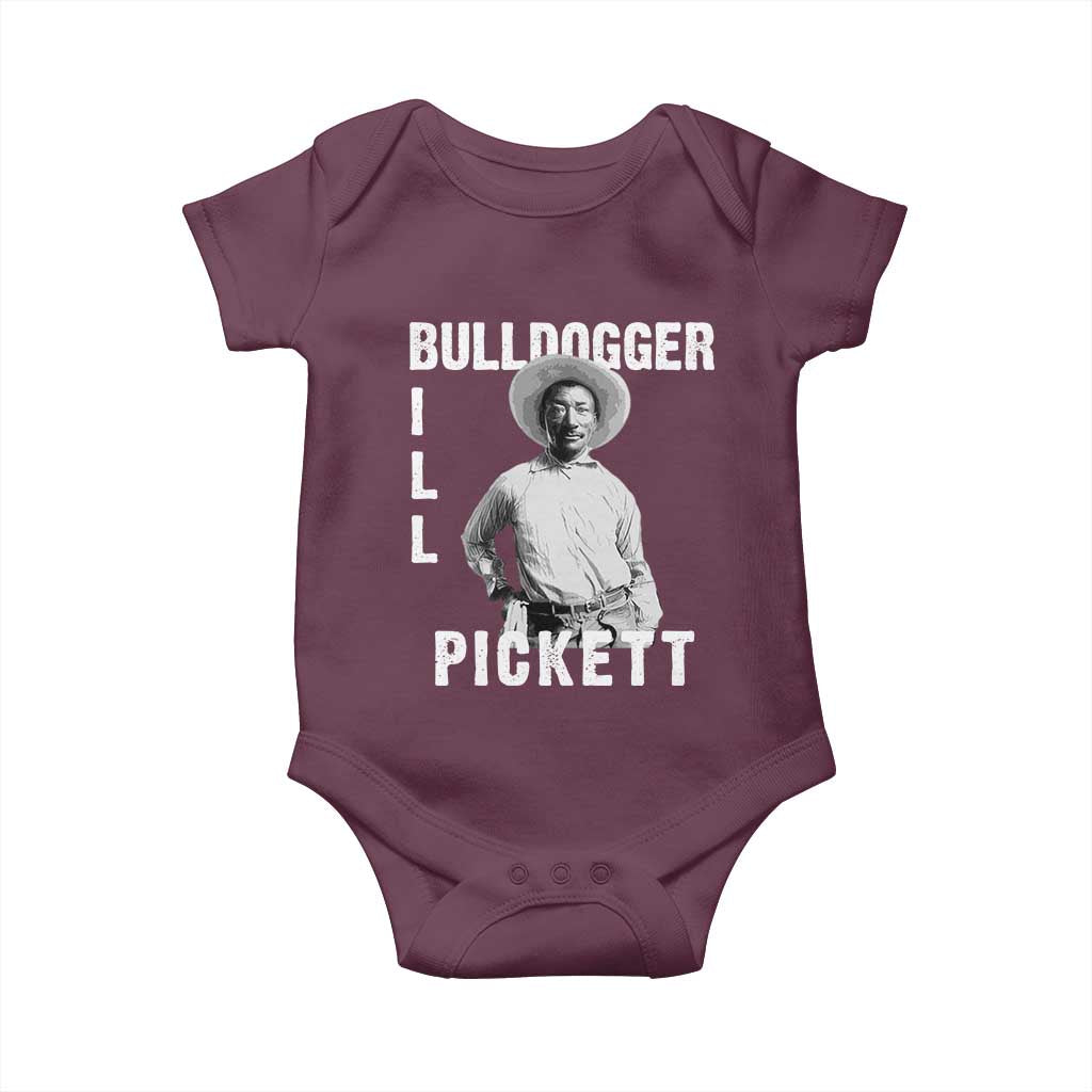 Bill Pickett Baby Onesie Bulldogger Black Cowboy Western Legend Vintage