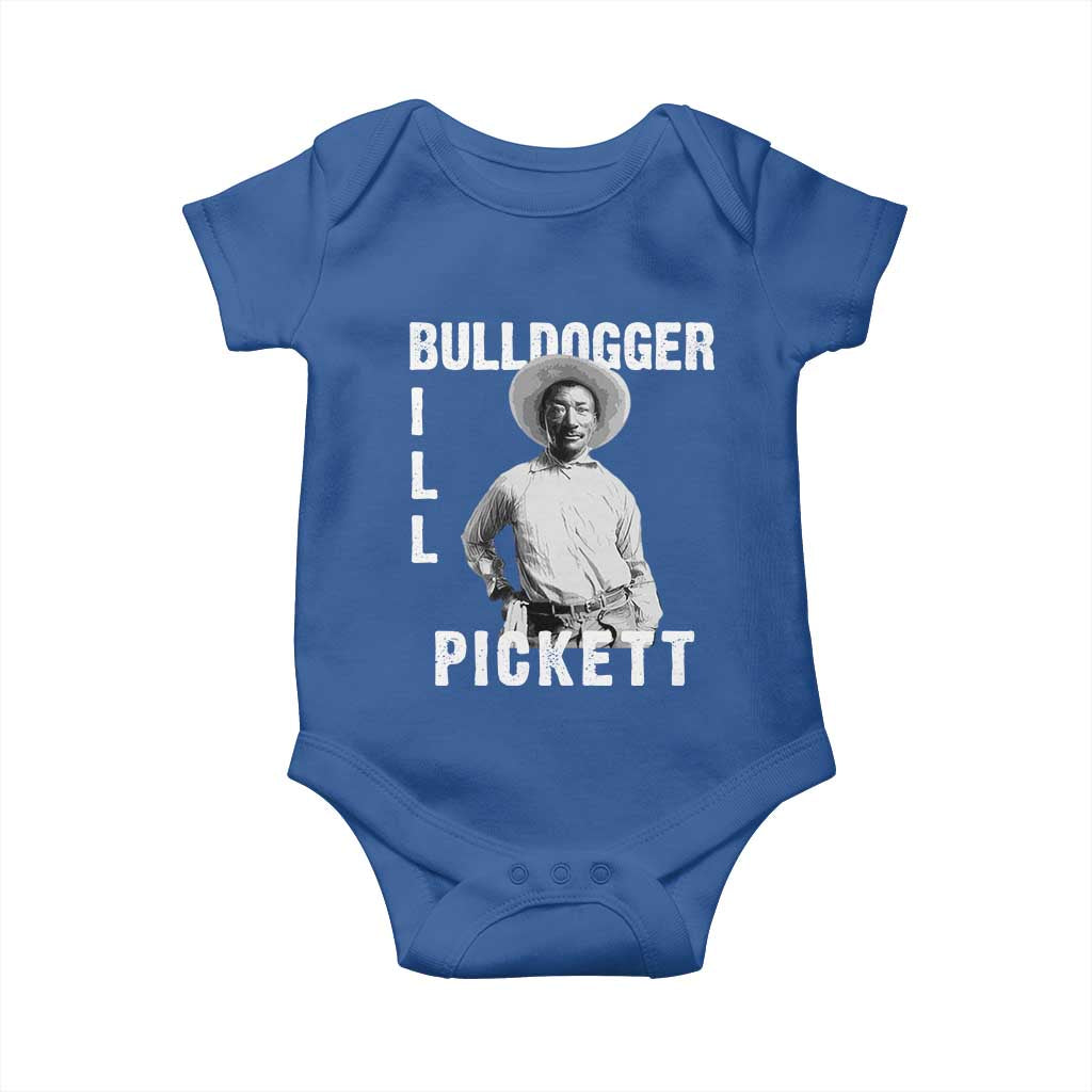 Bill Pickett Baby Onesie Bulldogger Black Cowboy Western Legend Vintage