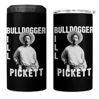 Bill Pickett 4 in 1 Can Cooler Tumbler Bulldogger Black Cowboy Western Legend Vintage