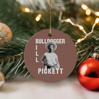 Bill Pickett Ceramic Ornament Bulldogger Black Cowboy Western Legend Vintage - Wonder Print Shop
