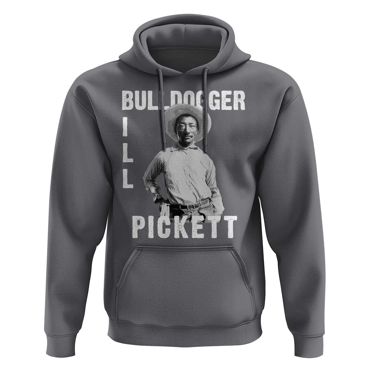 Bill Pickett Hoodie Bulldogger Black Cowboy Western Legend Vintage