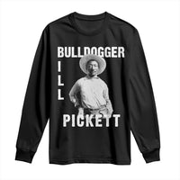 Bill Pickett Long Sleeve Shirt Bulldogger Black Cowboy Western Legend Vintage