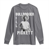 Bill Pickett Long Sleeve Shirt Bulldogger Black Cowboy Western Legend Vintage