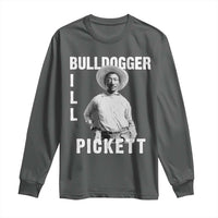 Bill Pickett Long Sleeve Shirt Bulldogger Black Cowboy Western Legend Vintage